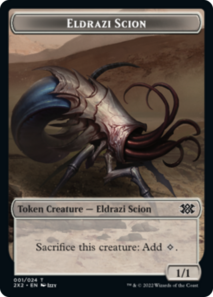 Zombie // Eldrazi Scion Double-sided Token [Double Masters 2022 Tokens] | Jack's On Queen