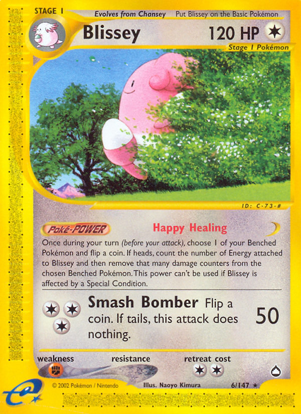 Blissey (6/147) [Aquapolis] | Jack's On Queen