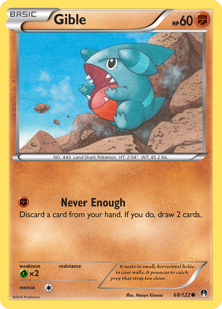 Gible (68/122) [XY: BREAKpoint] | Jack's On Queen