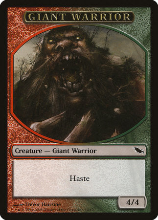 Giant Warrior Token (Red/Green) [Shadowmoor Tokens] | Jack's On Queen