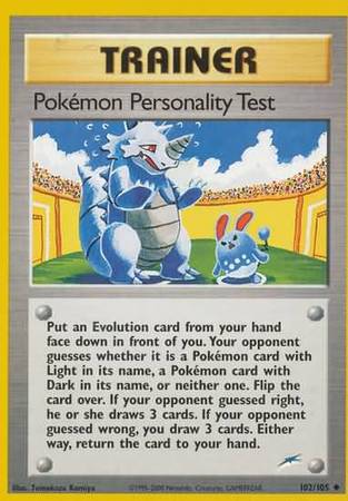 Pokemon Personality Test (102/105) [Neo Destiny Unlimited] | Jack's On Queen