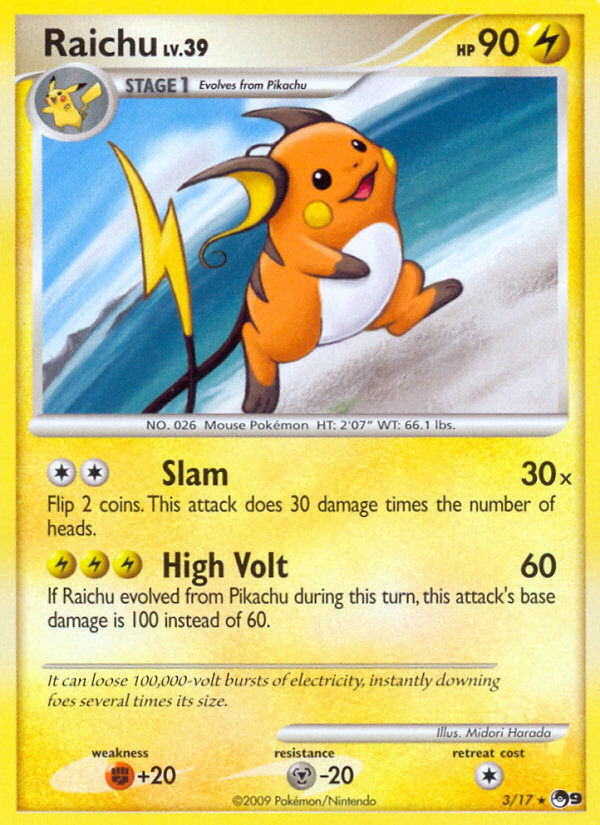 Raichu (3/17) [POP Series 9] | Jack's On Queen