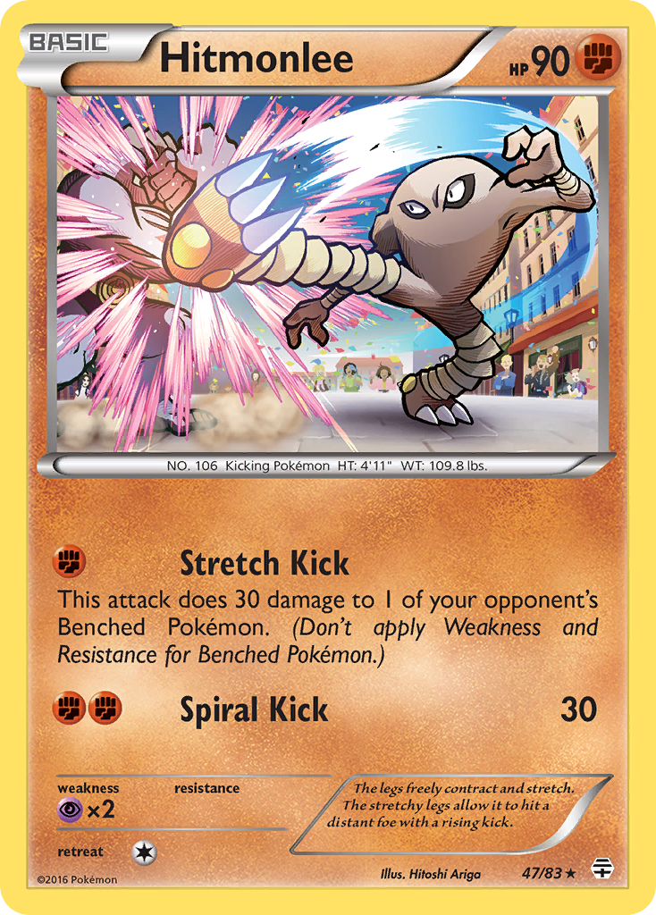 Hitmonlee (47/83) [XY: Generations] | Jack's On Queen