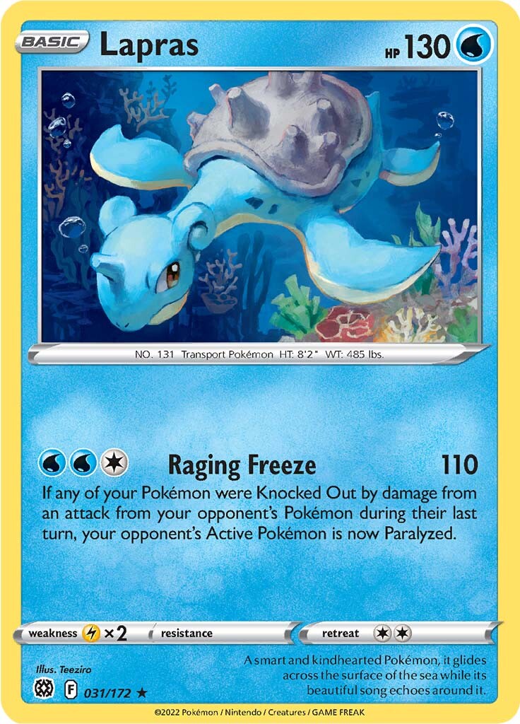 Lapras (031/172) [Sword & Shield: Brilliant Stars] | Jack's On Queen