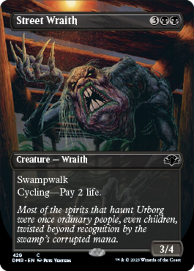 Street Wraith (Borderless Alternate Art) [Dominaria Remastered] | Jack's On Queen