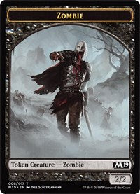 Zombie // Thopter Double-sided Token (Game Night) [Core Set 2019 Tokens] | Jack's On Queen