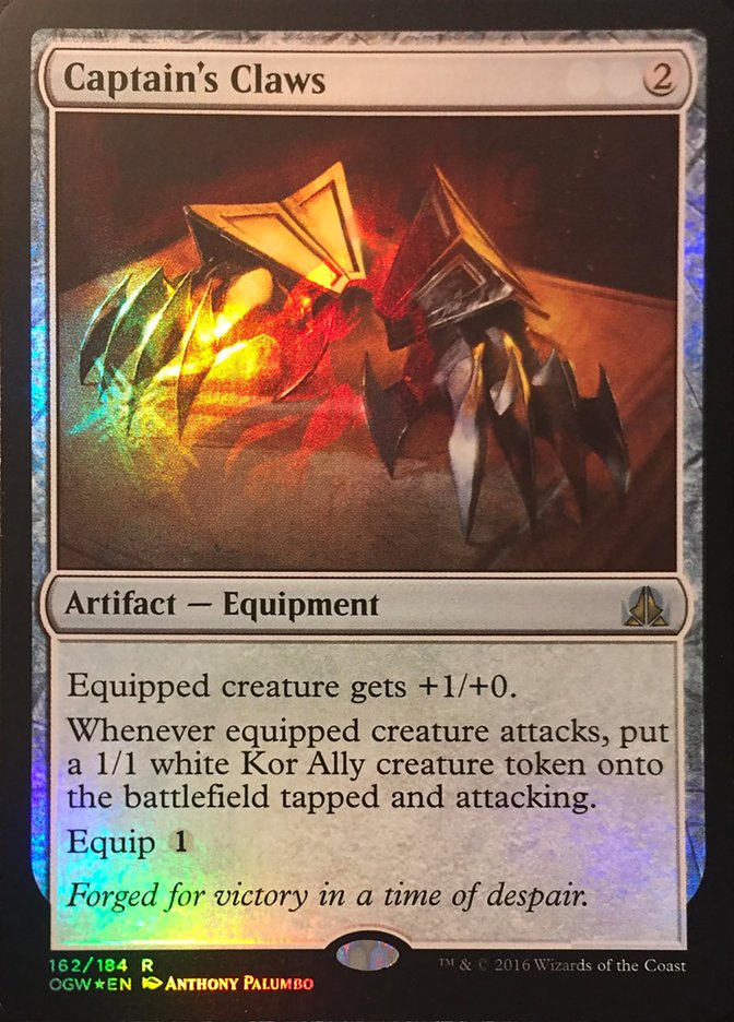 Captain's Claws (Standard Showdown Misprint) [Oath of the Gatewatch Promos] | Jack's On Queen