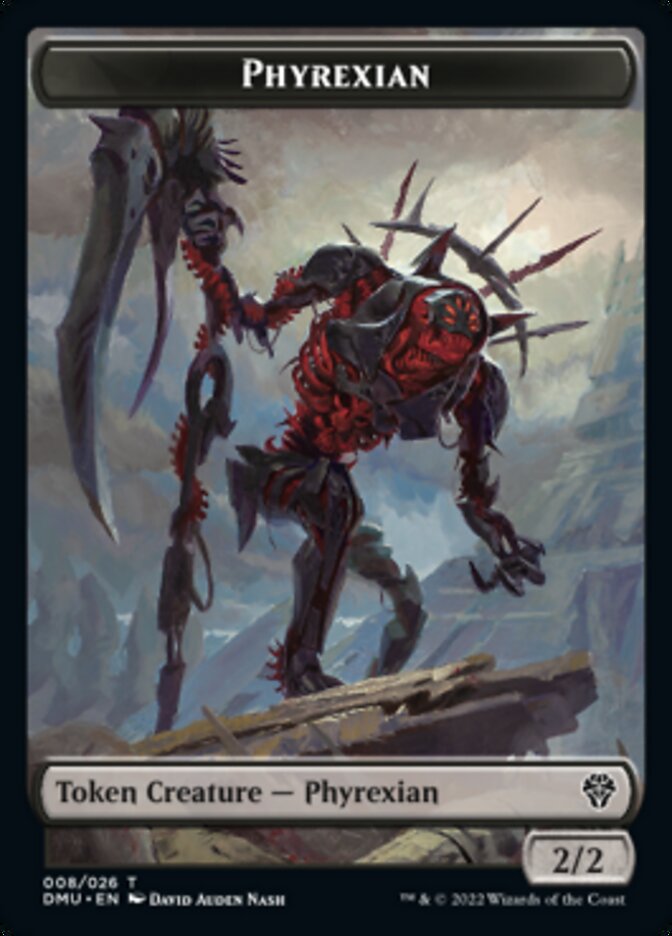 Phyrexian // Zombie Double-sided Token [Dominaria United Tokens] | Jack's On Queen