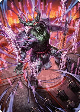 Hidetsugu, Devouring Chaos Art Card [Kamigawa: Neon Dynasty Art Series] | Jack's On Queen