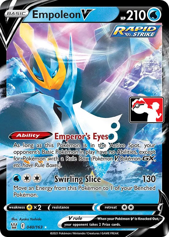 Empoleon V (040/163) [Prize Pack Series One] | Jack's On Queen