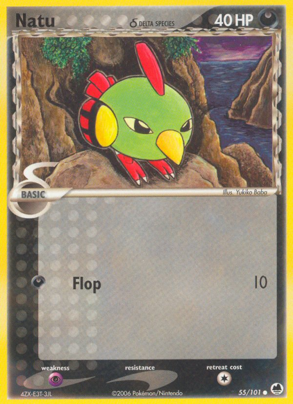 Natu (55/101) (Delta Species) [EX: Dragon Frontiers] | Jack's On Queen