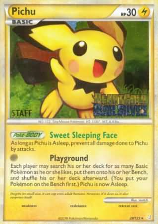 Pichu (28/123) (Staff Prerelease Promo) [Nintendo: Black Star Promos] | Jack's On Queen