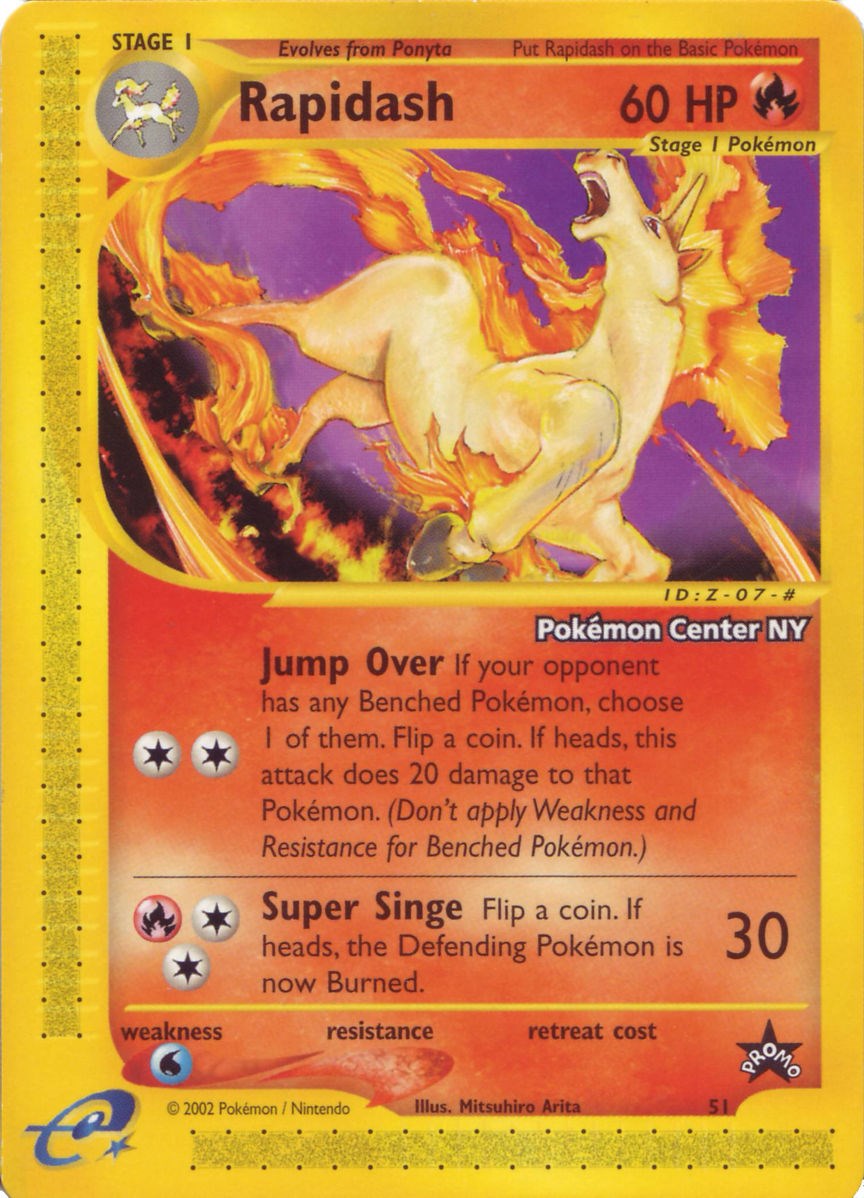 Rapidash (51) (Pokemon Center NY Promo) [Wizards of the Coast: Black Star Promos] | Jack's On Queen