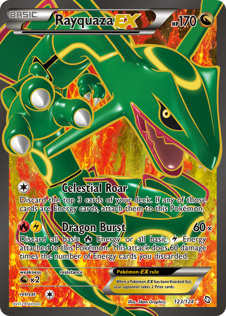 Rayquaza EX (123/124) [Black & White: Dragons Exalted] | Jack's On Queen