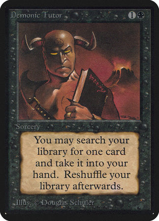 Demonic Tutor [Limited Edition Alpha] | Jack's On Queen