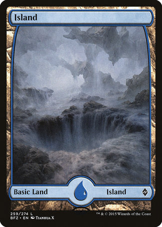 Island (259) - Full Art [Battle for Zendikar] | Jack's On Queen