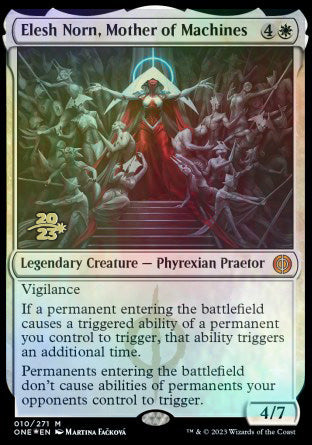 Elesh Norn, Mother of Machines [Phyrexia: All Will Be One Prerelease Promos] | Jack's On Queen