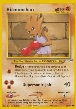 Hitmonchan (69/105) [Neo Destiny Unlimited] | Jack's On Queen