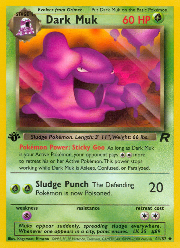 Dark Muk (41/82) [Team Rocket 1st Edition] | Jack's On Queen