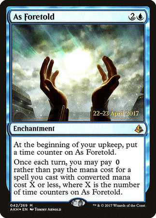 As Foretold [Amonkhet Promos] | Jack's On Queen