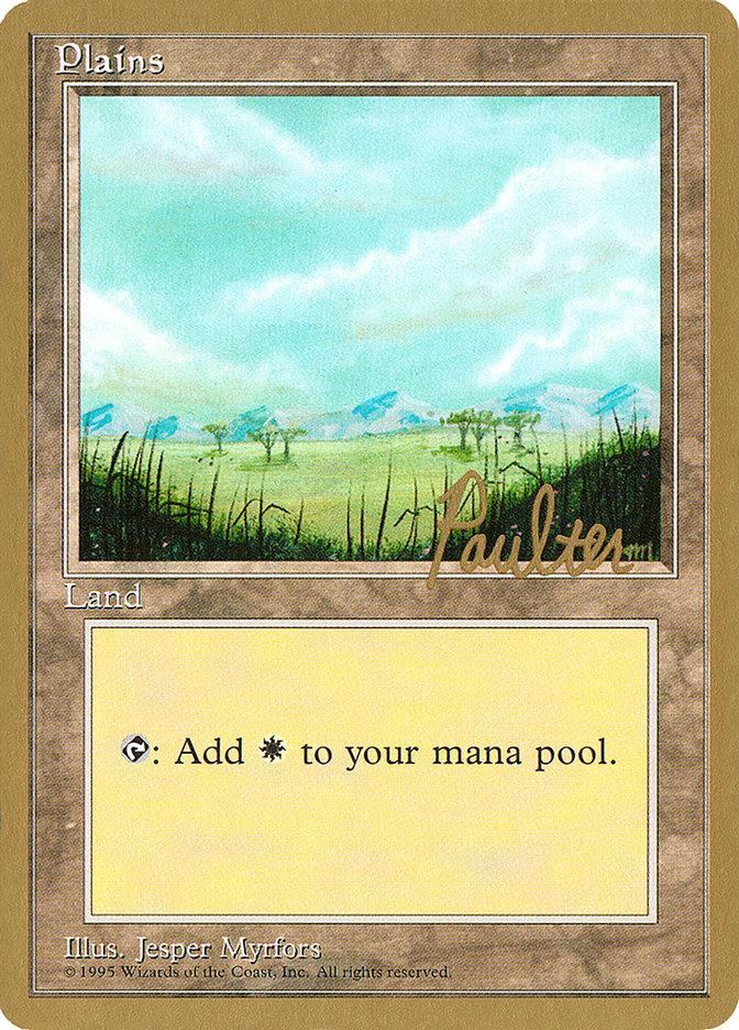 Plains (pp365) (Preston Poulter) [Pro Tour Collector Set] | Jack's On Queen