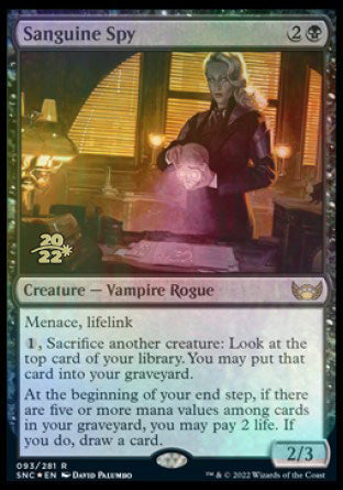 Sanguine Spy [Streets of New Capenna Prerelease Promos] | Jack's On Queen