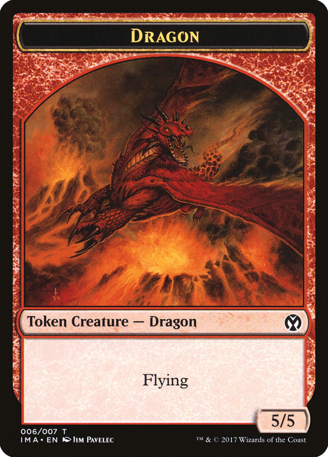 Dragon (006/007) [Iconic Masters Tokens] | Jack's On Queen