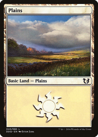 Plains (40) [Duel Decks: Blessed vs. Cursed] | Jack's On Queen