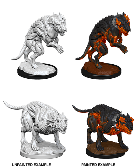 Pathfinder Deep Cuts Unpainted Miniatures: Hell Hounds | Jack's On Queen