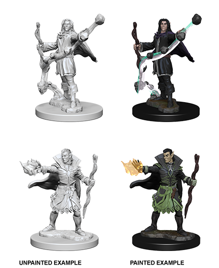 Pathfinder Deep Cuts Unpainted Miniatures: Elf Male Sorcerer | Jack's On Queen