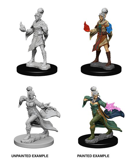 Pathfinder Deep Cuts Unpainted Minis: Elf Female Sorcerer | Jack's On Queen