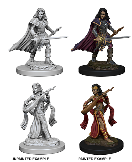 Pathfinder Deep Cuts Unpainted Miniatures: Human Female Bard | Jack's On Queen