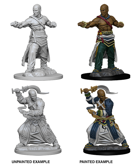 Pathfinder Deep Cuts Unpainted Miniatures: Human Male Monk | Jack's On Queen