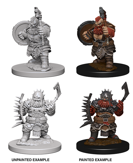 Pathfinder Deep Cuts Unpainted Miniatures: Dwarf Male Barbarian | Jack's On Queen