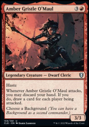 Amber Gristle O'Maul [Commander Legends: Battle for Baldur's Gate] | Jack's On Queen