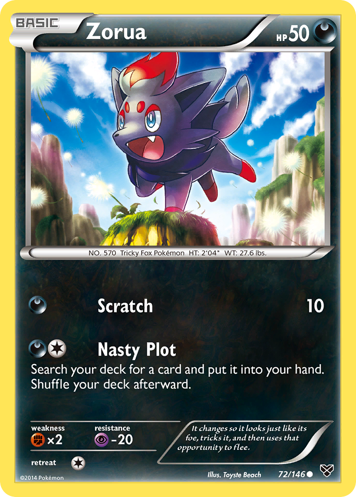 Zorua (72/146) [XY: Base Set] | Jack's On Queen