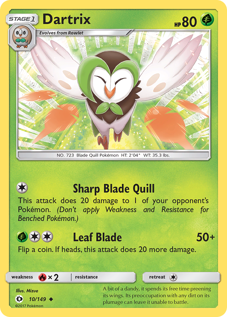 Dartrix (10/149) [Sun & Moon: Base Set] | Jack's On Queen