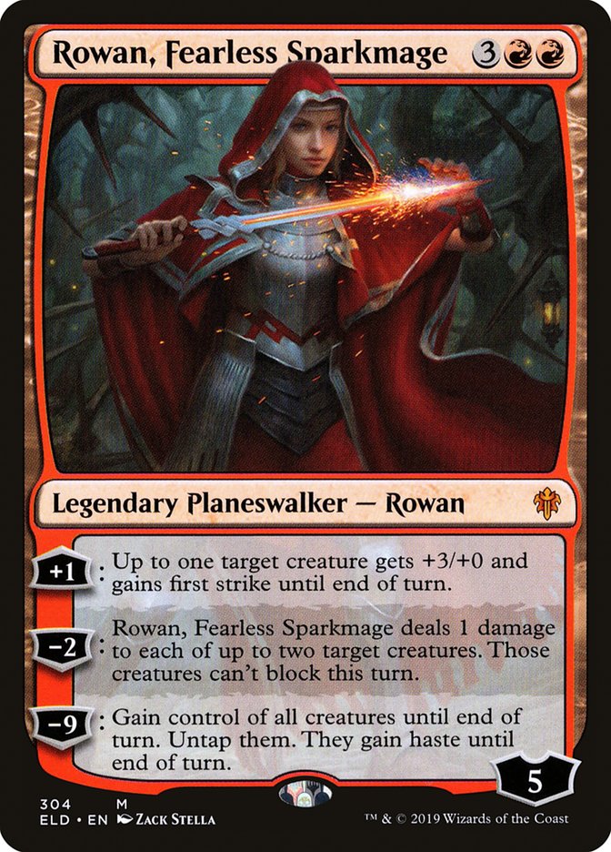 Rowan, Fearless Sparkmage [Throne of Eldraine] | Jack's On Queen