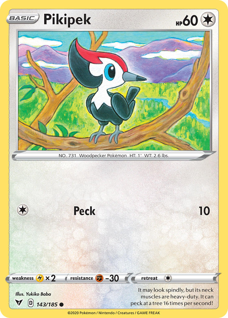 Pikipek (143/185) [Sword & Shield: Vivid Voltage] | Jack's On Queen