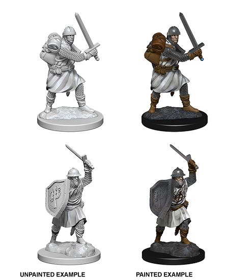 Pathfinder Deep Cuts Unpainted Miniatures: Infantrymen | Jack's On Queen