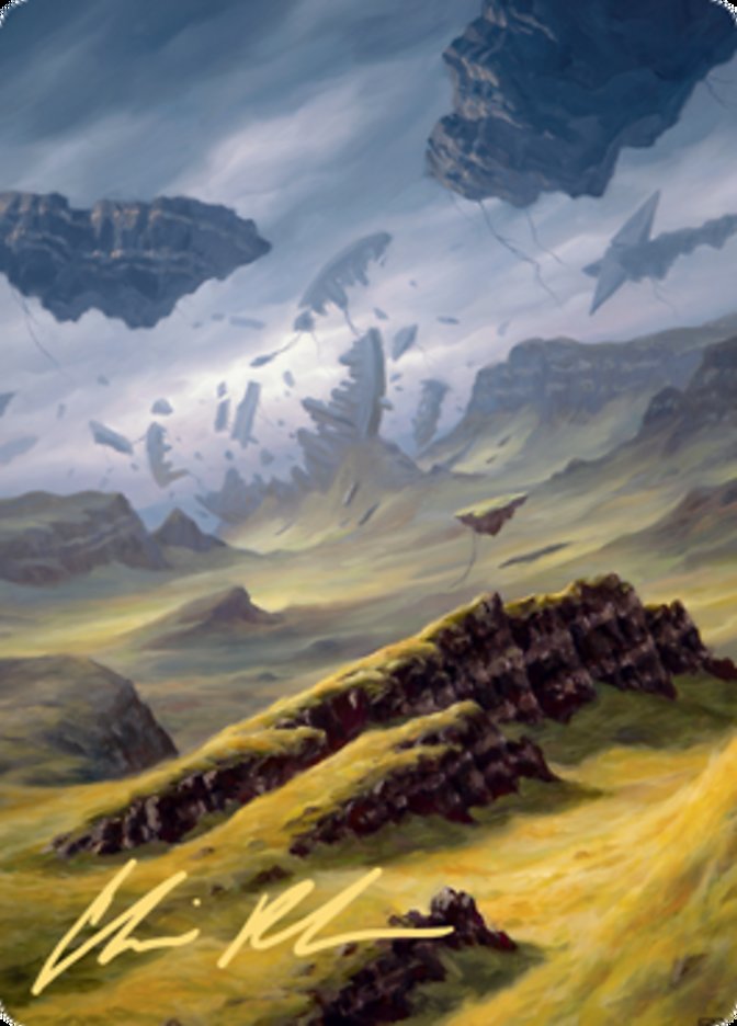 Plains 3 Art Card (Gold-Stamped Signature) [Zendikar Rising Art Series] | Jack's On Queen