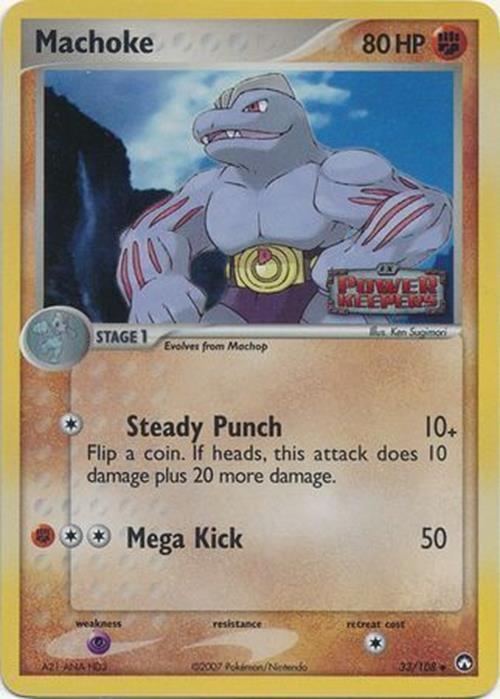 Machoke (33/108) (Stamped) [EX: Power Keepers] | Jack's On Queen