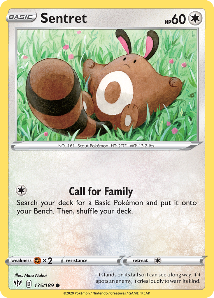 Sentret (135/189) [Sword & Shield: Darkness Ablaze] | Jack's On Queen