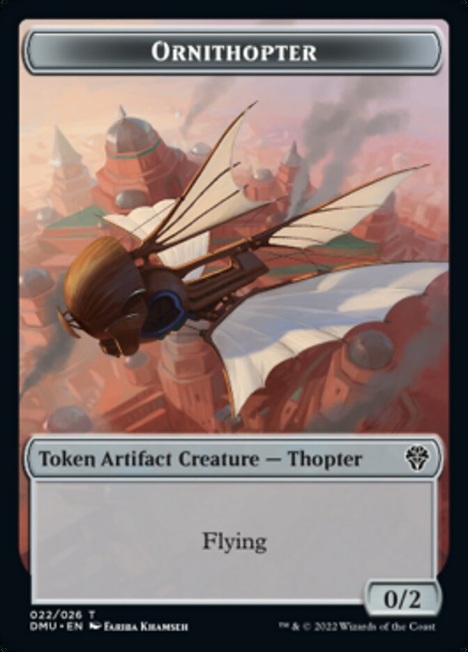 Soldier // Ornithopter Double-sided Token [Dominaria United Tokens] | Jack's On Queen