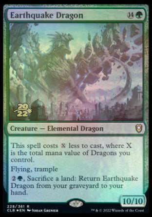 Earthquake Dragon [Commander Legends: Battle for Baldur's Gate Prerelease Promos] | Jack's On Queen