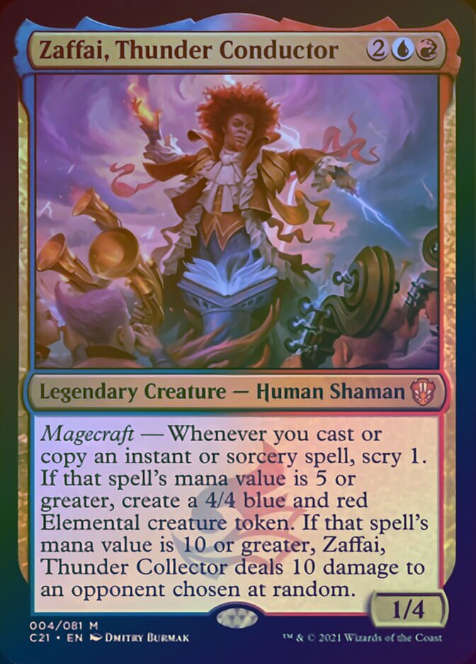 Zaffai, Thunder Conductor (Display Commander) [Commander 2021] | Jack's On Queen
