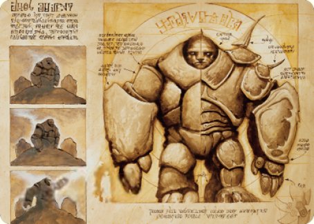 Precursor Golem Art Card [The Brothers' War Art Series] | Jack's On Queen