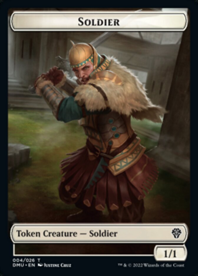 Soldier // Badger Double-sided Token [Dominaria United Tokens] | Jack's On Queen