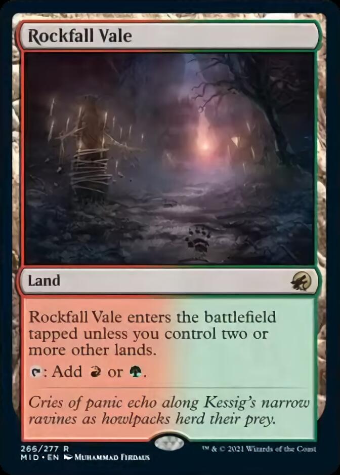 Rockfall Vale [Innistrad: Midnight Hunt] | Jack's On Queen