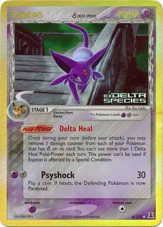 Espeon (4/113) (Delta Species) (Stamped) [EX: Delta Species] | Jack's On Queen